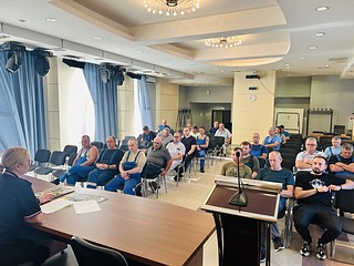Одинцовские госавтоинспекторы провели инструктаж по правилам дорожного движения с водителями автобусов