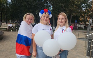 Акция «Триколор» прошла в селе Ершово в День флага России