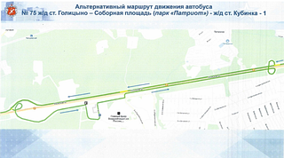 Перевозчиком АО «Мострансавто» совместно с представителями парка «Патриот» разработана альтернативная схема движения маршрута № 75 «ст. Кубинка- парк Патриот- ст. Голицыно» на период проведения форума «АРМИЯ — 2024»