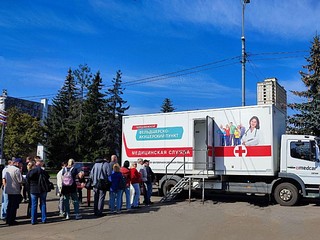 В августе жители Одинцово могут пройти диспансеризацию на центральной площади города