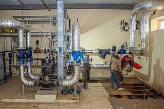 Глава Одинцовского округа Андрей Иванов проверил ход модернизации сети теплоснабжения в 4 микрорайоне Одинцово