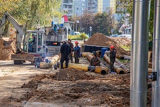 Глава Одинцовского округа Андрей Иванов проверил ход модернизации сети теплоснабжения в 4 микрорайоне Одинцово