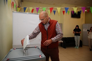Дмитрий Голубков проголосовал на выборах в Совет депутатов Одинцовского округа