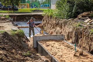 В поселке Гарь-Покровское территориального управления Часцовское завершается капитальный ремонт тепловых сетей