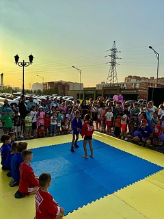 В ЖК «Гусарская баллада» провели открытую тренировку по самбо