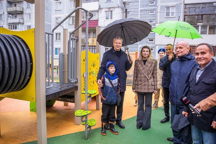 Комплексное благоустройство дворов завершается в Новом Городке, Комплексное благоустройство дворов завершается в Новом Городке