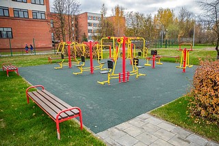 В Кубинке завершилась реконструкция стадиона школы № 1 имени Героя РФ И. В. Ткаченко