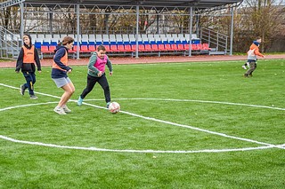 В Кубинке завершилась реконструкция стадиона школы № 1 имени Героя РФ И. В. Ткаченко