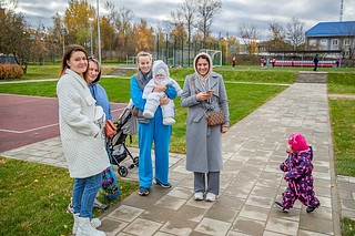 В Кубинке завершилась реконструкция стадиона школы № 1 имени Героя РФ И. В. Ткаченко