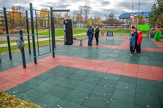 В Кубинке завершилась реконструкция стадиона школы № 1 имени Героя РФ И. В. Ткаченко