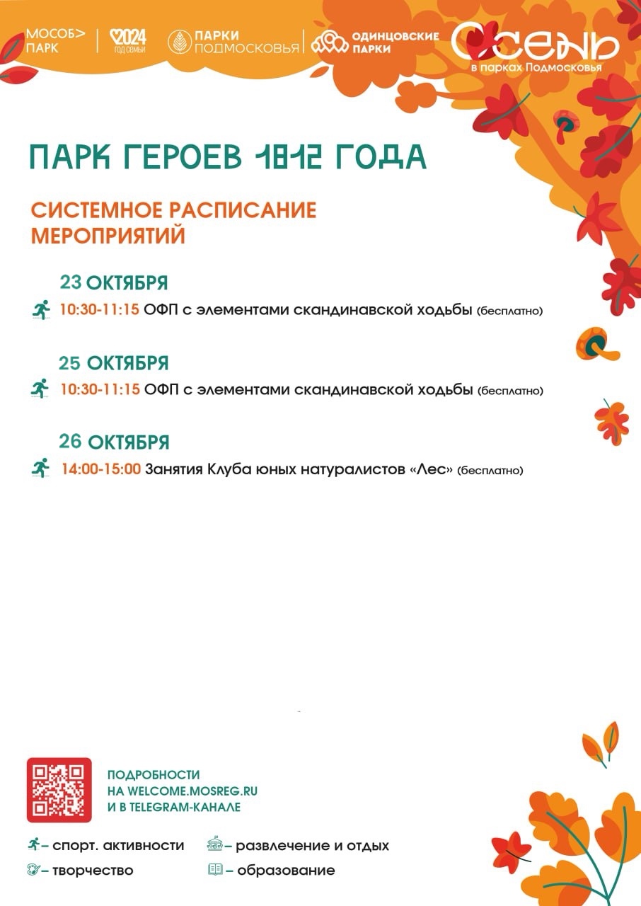 Парки текст 1, Парки Одинцовского округа: от активного отдыха до познавательных прогулок