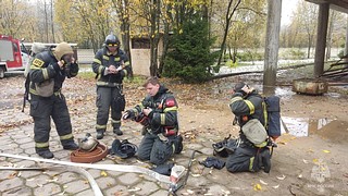 В поселке Юдино Одинцовского округа прошли масштабные пожарно-тактические учения