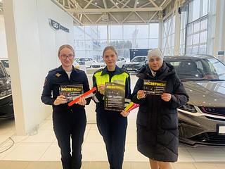 Сотрудники Госавтоинспекции провели раунд «Засветись!» в крупных автосалонах Одинцовского округа