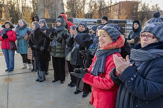Андрей Иванов вместе с жителями заложил капсулу времени в основание акватермального комплекса в Одинцово
