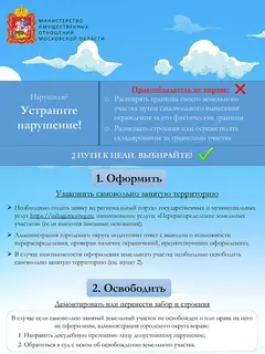 Памятку с информацией представил отдел муниципального земельного контроля администрации муниципалитета