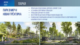 Также началось благоустройство лесопарка в Новой Трёхгорке — это знаковый проект для мемстных жителей