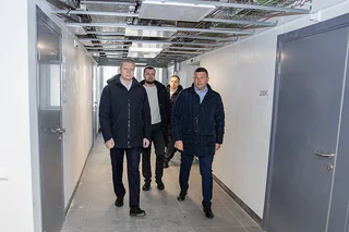 Глава Одинцовского округа проинспектировал строительство Хирургического корпуса Одинцовской областной больницы