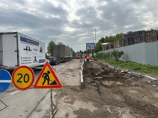 В Одинцово обустраивают тротуары на улицах Транспортная и Восточная