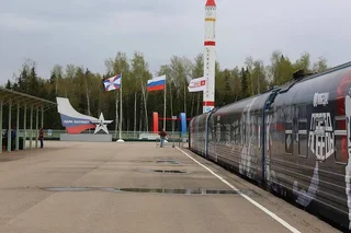 В парке «Патриот» встретили поезд Победы