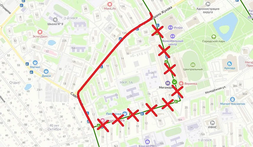Движение автобусного маршрута № 10 в Одинцово 4 июля будет изменено, Июнь