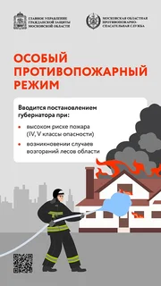 На территории Московской области продолжает действовать особый противопожарный режим