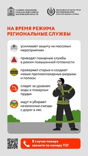 На территории Московской области продолжает действовать особый противопожарный режим