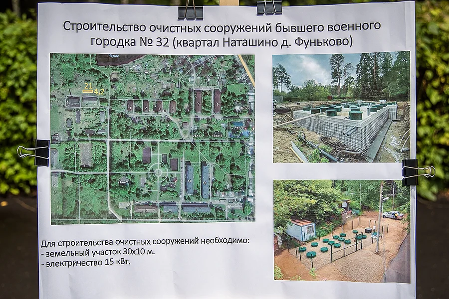 ZV3 s, В квартале Наташино деревни Фуньково планируется построить очистные сооружении