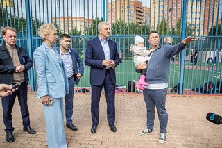 На улице Фасадная в поселке Лесной Городок модернизировали спортивную площадку