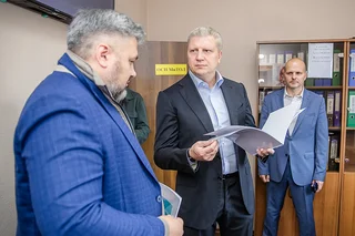 Глава Одинцовского округа Андрей Иванов осмотрел звенигородский офис ОСП «МиТОЛ», расположенный на улице Пролетарская