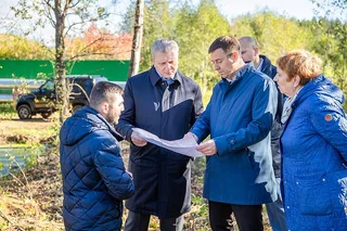 Глава Одинцовского округа Андрей Иванов проинспектировал проблемный участок в квартале «Ракитня»