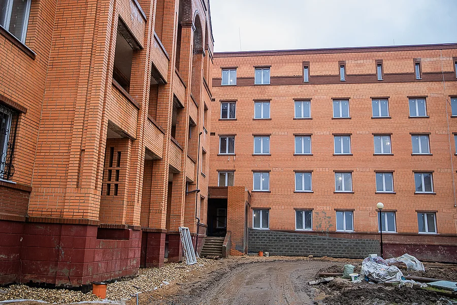 s, Строительная готовность медицинского стационара в селе Перхушково достигла 80%