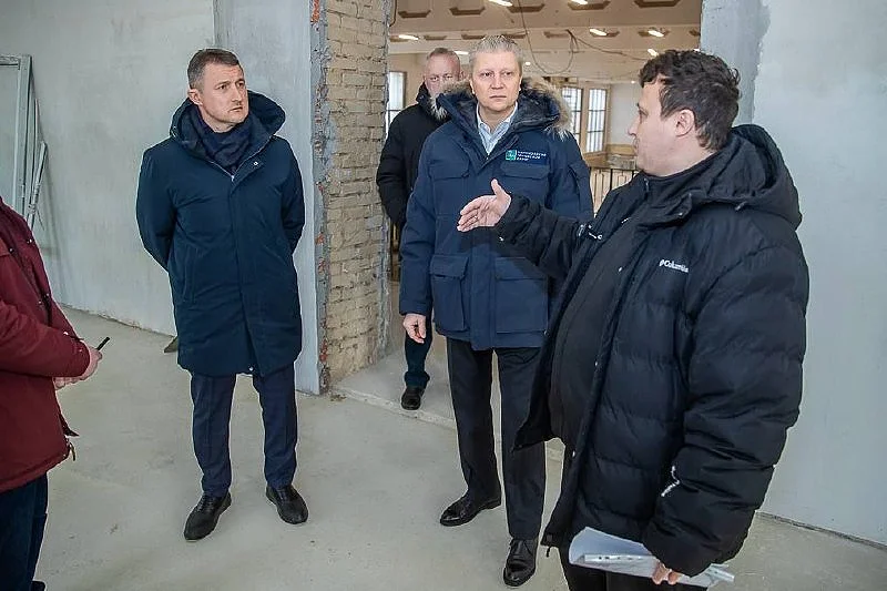 В спортшколе «Старый Городок» завершаются фасадные работы