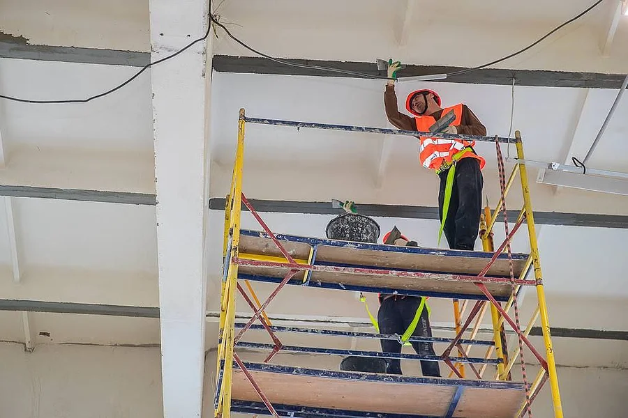 В спортшколе «Старый Городок» завершаются фасадные работы