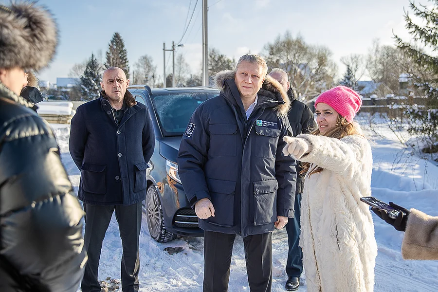 s, Глава Одинцовского округа осмотрел проблемный участок дороги в деревне Власово