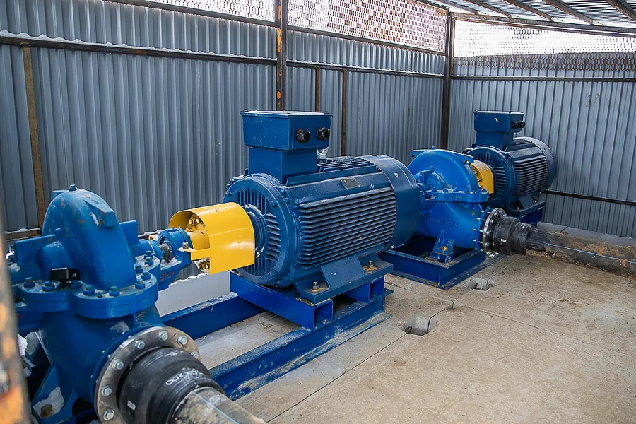 s, В звенигородском жилом комплексе «Ракитня» завершается обустройство перекачной станции на дамбе