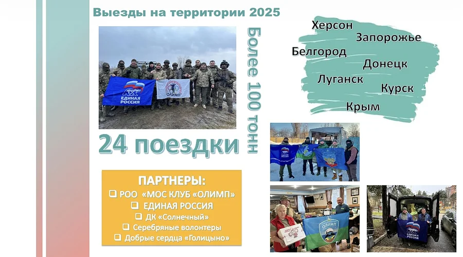 Более 1500 тонн гуманитарной помощи доставили одинцовские волонтеры в зону проведения спецоперации