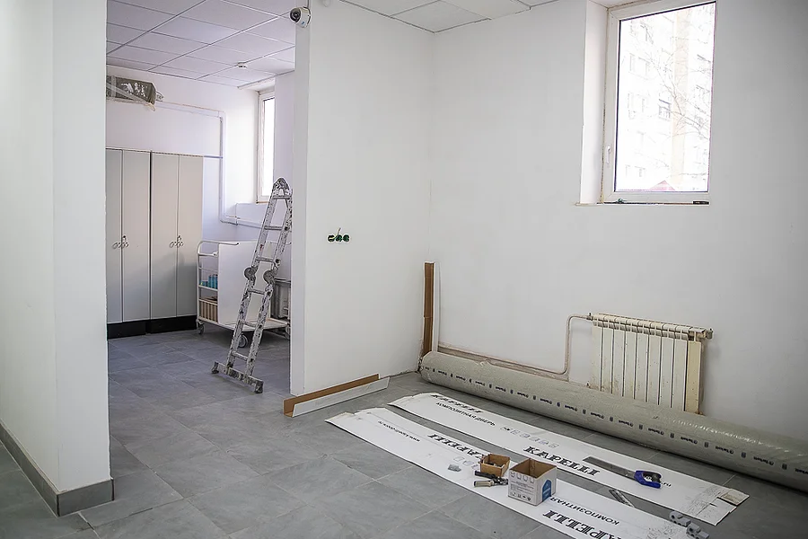 s, Текущий ремонт амбулатории в поселке Горки-10 выполнен на 85%