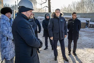 Глава Одинцовского округа Андрей Иванов в пятницу, 6 февраля, проверил ход строительства новой поликлиники на 300 посещений в смену в Голицыно