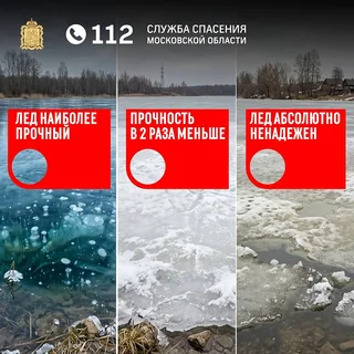 Жителей Одинцовского округа предупреждают об опасности выхода на весенний лёд