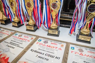 В среду, 25 марта, в новом корпусе Гимназии № 14 вручили награды командам-победительницам Школьной лиги Одинцовского округа