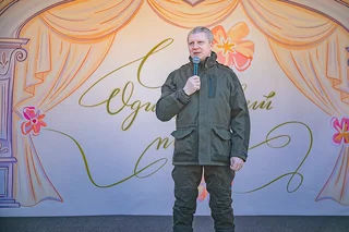 Андрей Иванов на субботнике в Одинцовском парке культуры, спорта и отдыха
