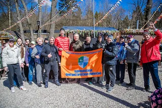 Субботник в Одинцовском парке культуры, спорта и отдыха