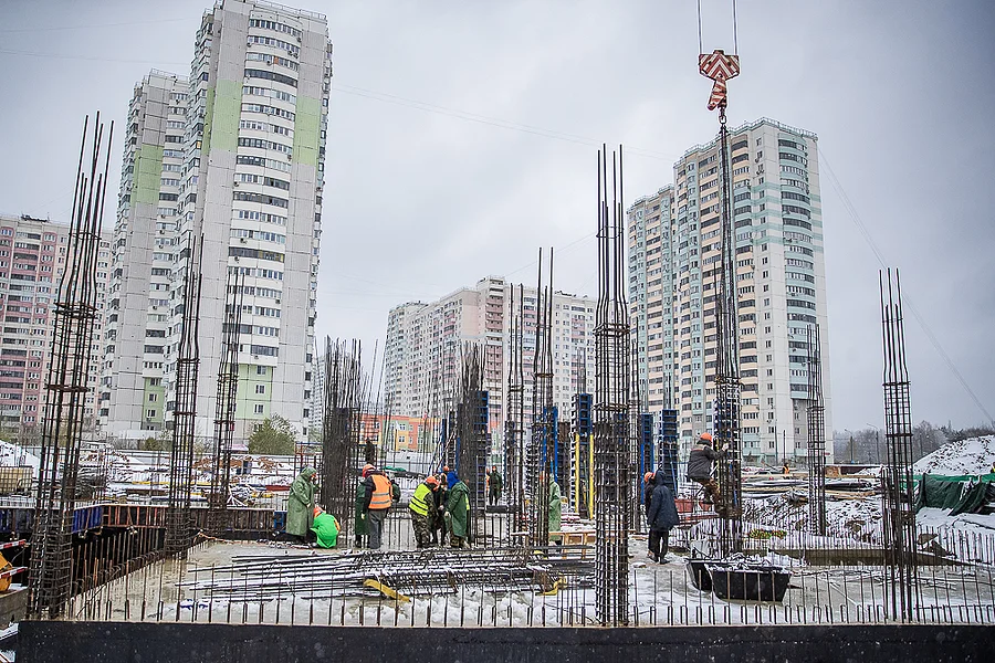 s, Строительство поликлиники в микрорайоне Новая Трехгорка выполнено на 7%