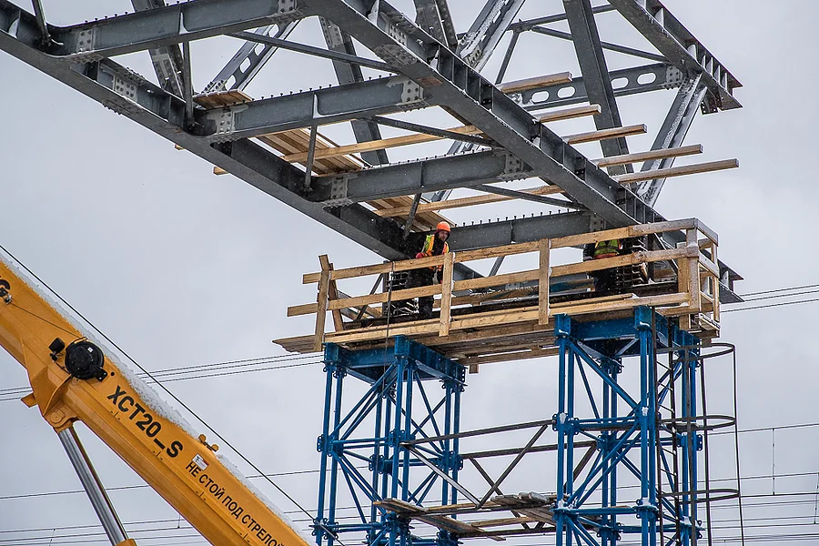 s, Надземный пешеходный переход в ЖК «Рублевский» построен на 22%