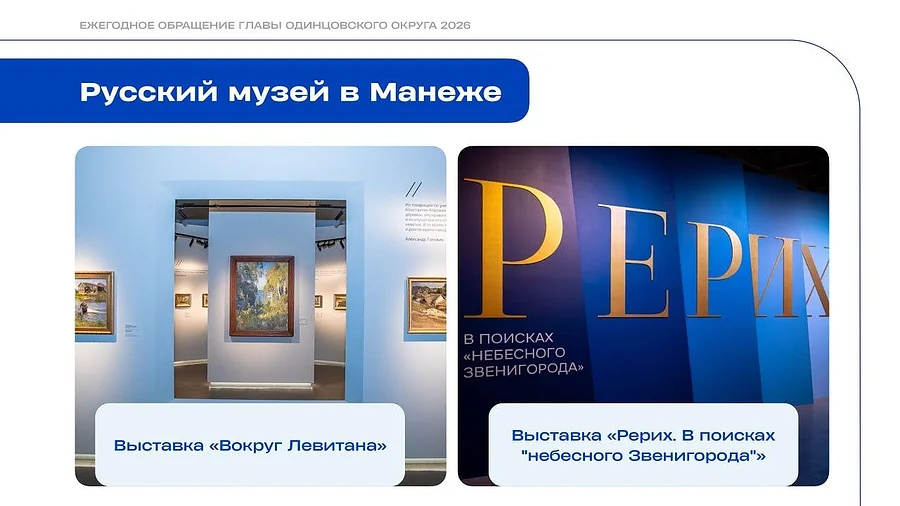 Глава Одинцовского округа Андрей Иванов представил развернутый отчет о достижениях в сфере культуры за последние 5 лет