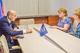 Дмитрий Голубков провел еженедельный прием граждан в Одинцово